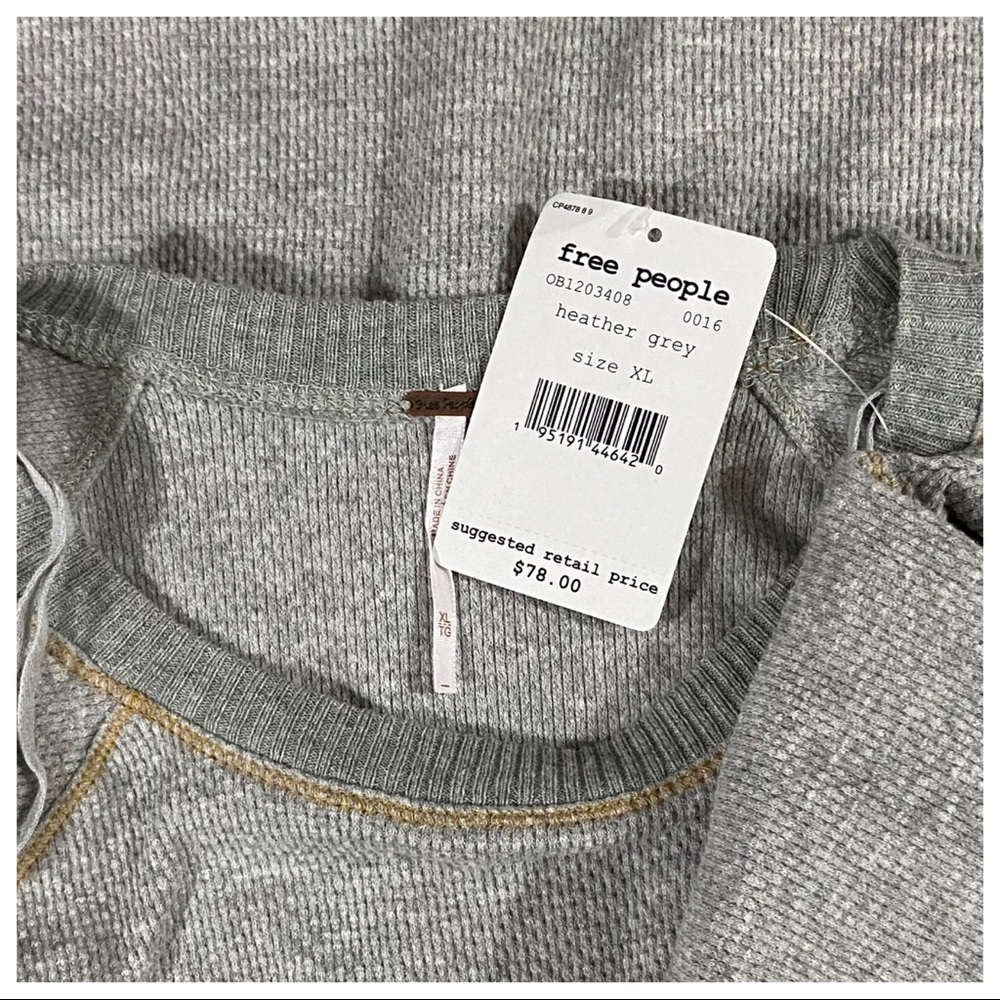 NWT Free People In The Mix Cuff Top - Picture 7 of 7
